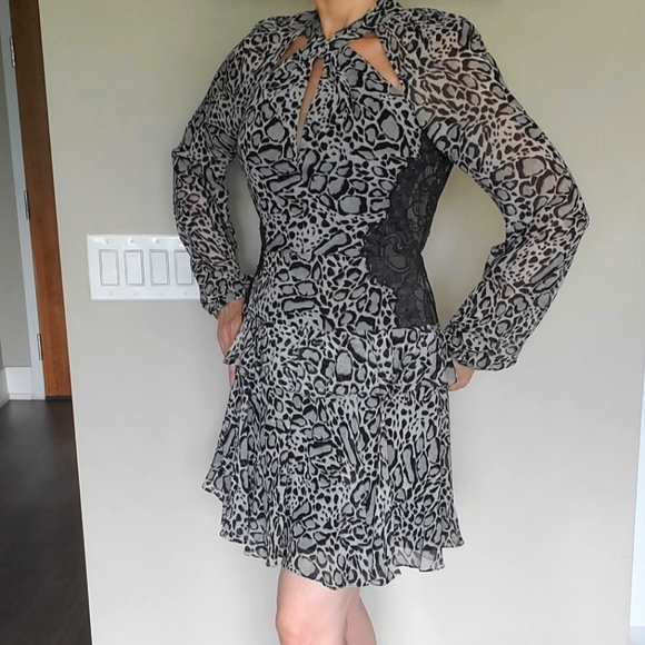 ๐ 2X HOST PICK ๐ BCBG MaxAzria Silk Party Dress - Picture 6 of 15